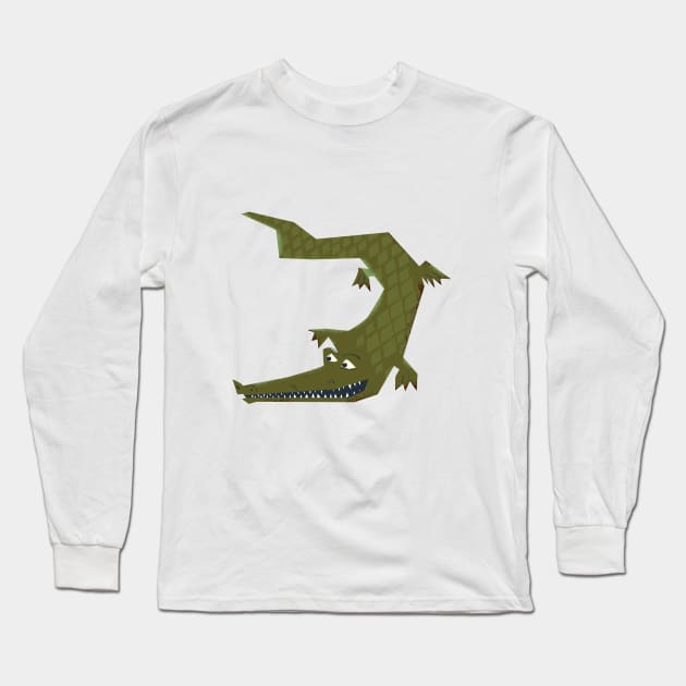 Crocodile Long Sleeve T-Shirt by nickemporium1